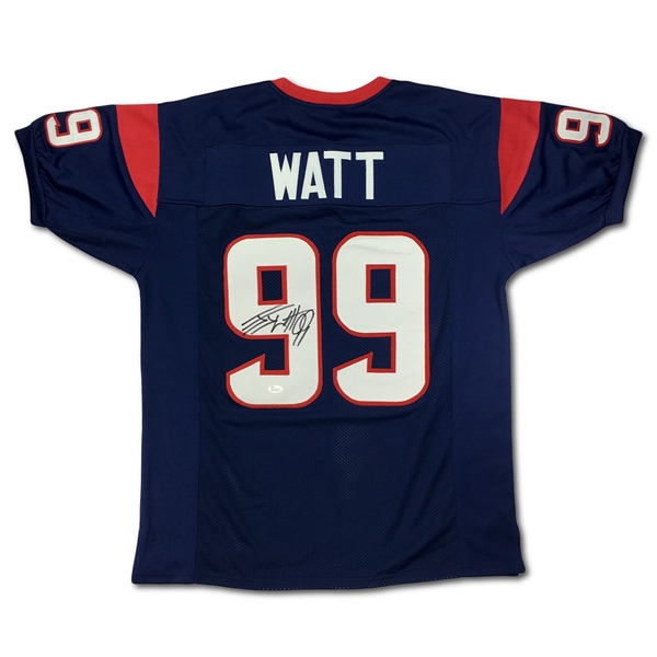 JJ Watt Signed Houston Texans Home Navy Jersey (JSA)