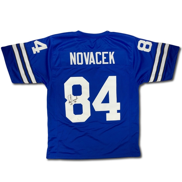 Jay Novacek Signed Dallas Cowboys Blue Jersey (JSA)