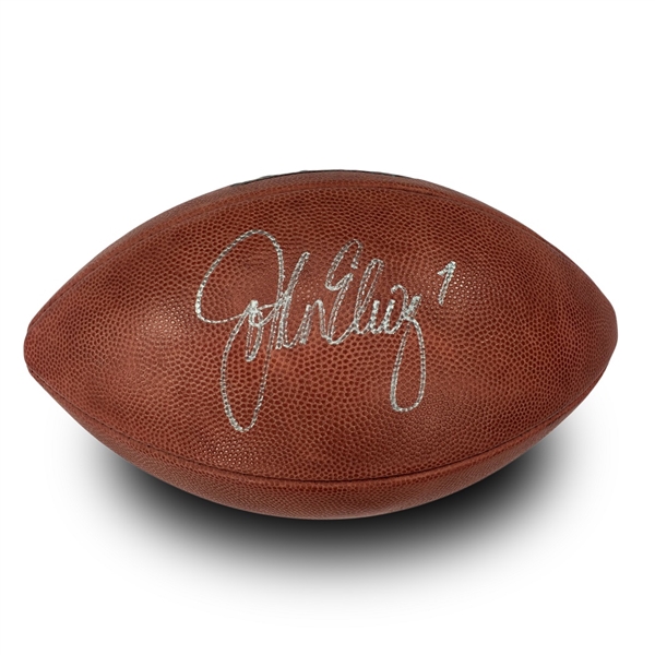 John Elway Signed Official "The Duke" Authentic Wilson NFL Football (JSA)