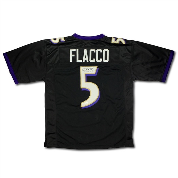 Joe Flacco Signed Baltimore Ravens Black Home Jersey (JSA)