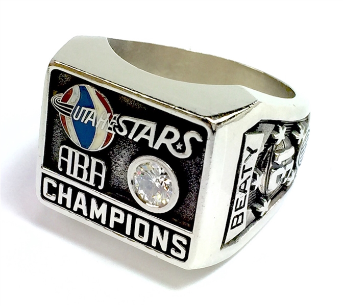 Zelmo Beatys 1971 Utah Stars ABA Championship Player Ring (Beaty LOA, 2016 NBA HOF Class)