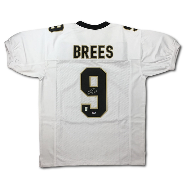 Drew Brees Signed New Orleans Saints Custom Road Jersey (Brees Holo, PSA)