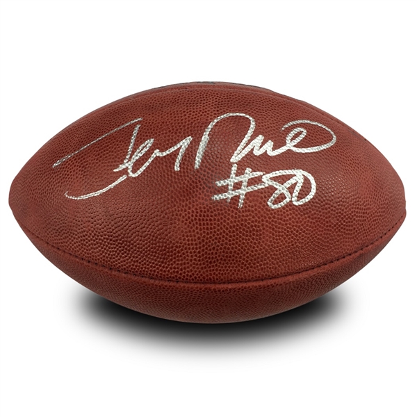 Jerry Rice Signed Official Wilson Authentic NFL Football (Rice Holo/Fanatics Holo)