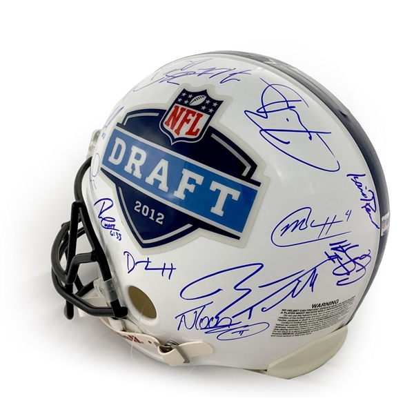 2012 NFL Draft Class Signed Authentic Helmet - Russell Wilson, Andrew Luck, RG3 & 23 Others (PSA/NFL)
