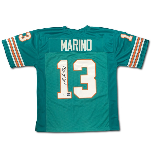 Dan Marino Signed Miami Dolphins Custom Home/Green Jersey (JSA)