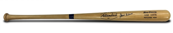 Hank Aaron Signed Professional Model Adirondack Big Stick Bat (PSA COA)