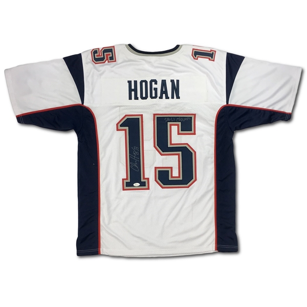 (2) Chris Hogan Signed New England Patriots Jersey & Signed Mini Helmet (JSA)