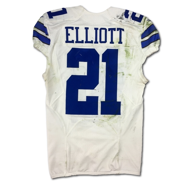 Ezekiel Elliott 11/13/16 Dallas Cowboys Game Used Rookie Jersey! 3 TDs & 209 Total Yards (Photo Matched, Panini COA)