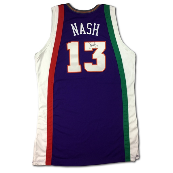 Steve Nash Signed Phoenix Suns Italy Edition Jersey - NBA Live 06 Europe Tour (JSA LOA)