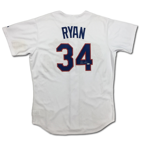 Nolan Ryan Signed Texas Rangers Authentic Jersey (MLB Auth.)