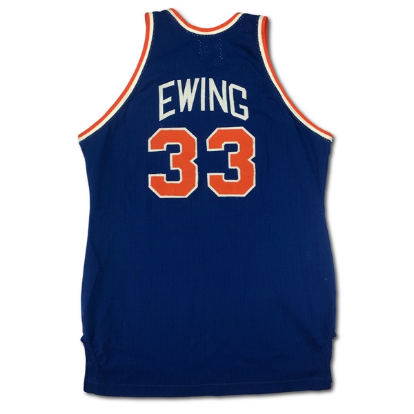 Patrick Ewing 1985-86 New York Knicks Game Used Rookie Road Jersey (Grey Flannel LOA)