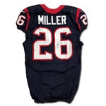 Lamar Miller 10/16/2016 Houston Texans Game Used & Signed Home Jersey - Photo Matched, Unwashed (NFL/PSA,RGU LOA)
