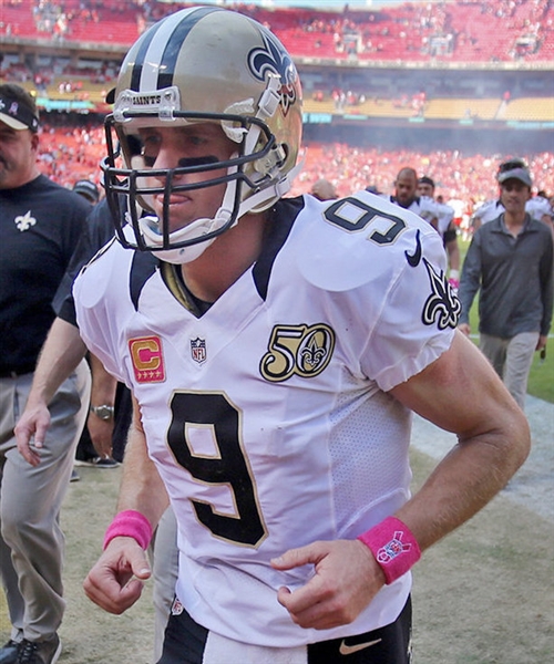 drew brees 50th anniversary jersey