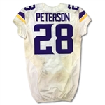 Adrian Peterson 9/14/2015 Minnesota Vikings Game Used Jersey - Rushing Title Season, Photo Matched (RGU LOA)