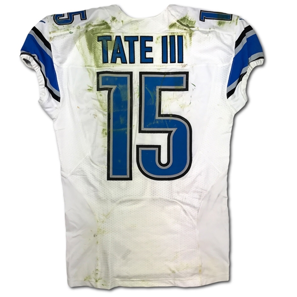 Golden Tate 11/15/2015 Detroit Lions Game Used Road Jersey - Photo Matched (NFL/PSA,RGU LOA)