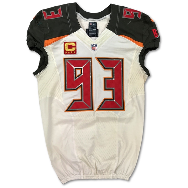 Gerald McCoy 9/25/2016 Tampa Bay Buccaneers Game Used Road Jersey - Great Wear, Photo Matched
