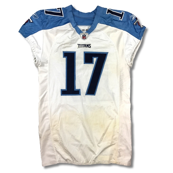Damian Williams 2010 Tennessee Titans Game Used Road Jersey