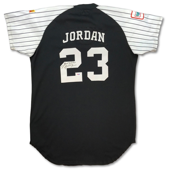 Michael Jordan 7/25/1993 Game Used & Signed Air Force Softball Jersey - Photo Matched (HA LOA)