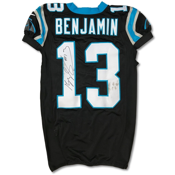 Kelvin Benjamin 2016 Carolina Panthers Game Used & Signed Home Jersey (Miedema LOA)