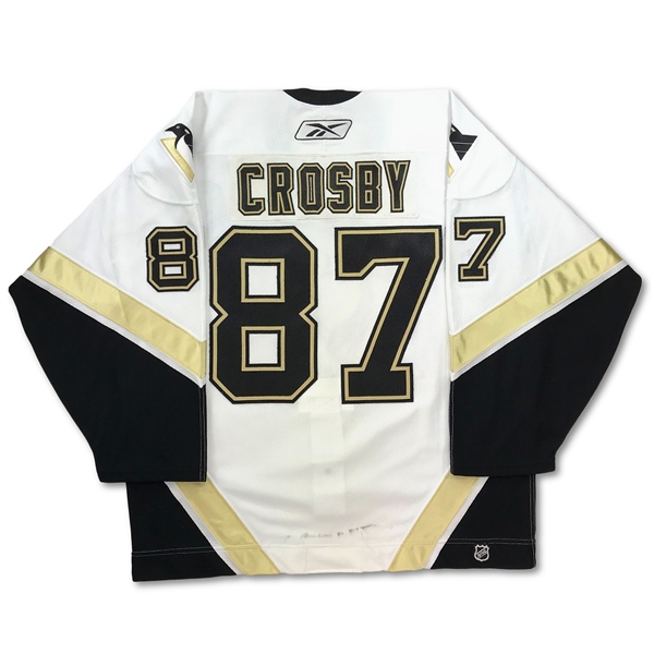 Sidney Crosby 2005-06 Pittsburgh Penquins Game Used Rookie Jersey - Evident Use