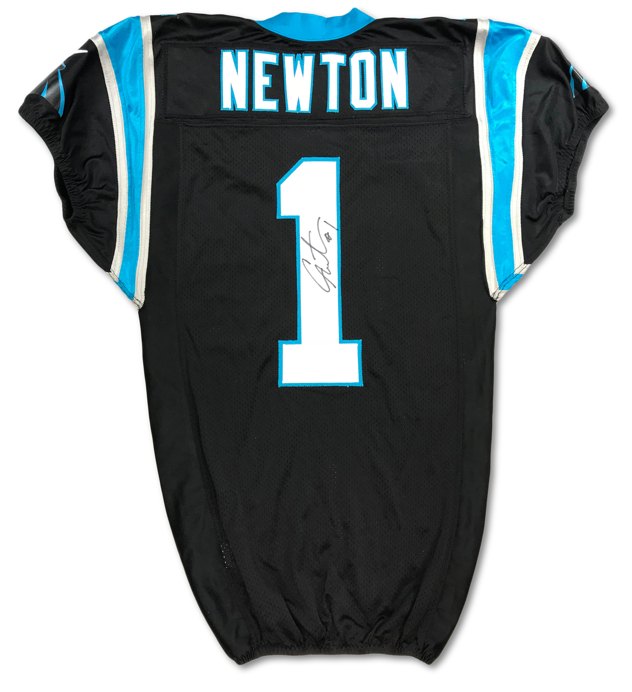 cam newton game worn jersey