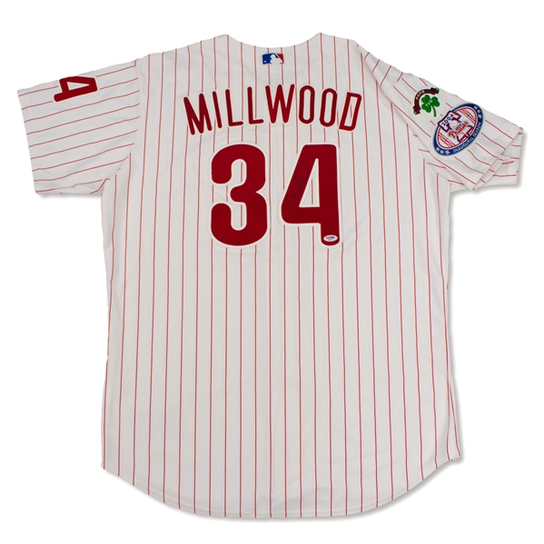 Kevin Millwood 2004 Philadelphia Phillies Game Used & Signed Jersey (Schneider Collection)