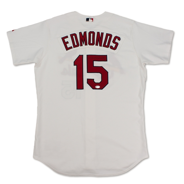 Jim Edmunds St. Louis Cardinals Game Used & Signed Jersey (Schneider Collection)