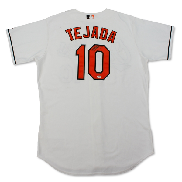 Miguel Tejada Baltimore Orioles Game Used & Signed Jersey (Schneider Collection)