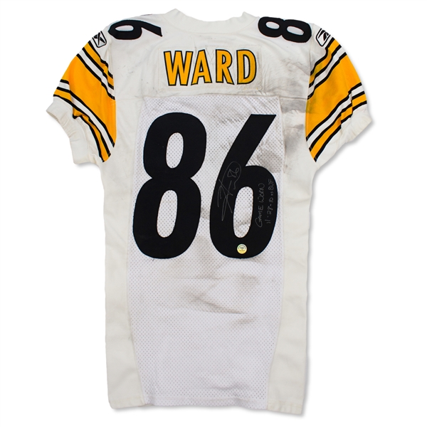 Hines Ward 11/28/10 Pittsburgh Steelers Game Used & Signed Jersey - Photo Matched, Filthy (Ward LOA)