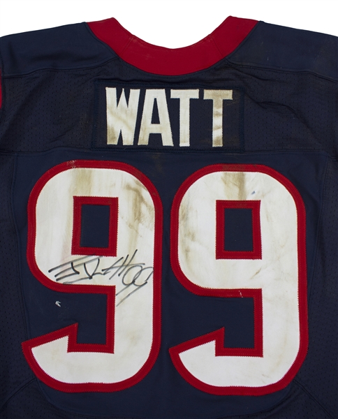 jj watt game worn jersey