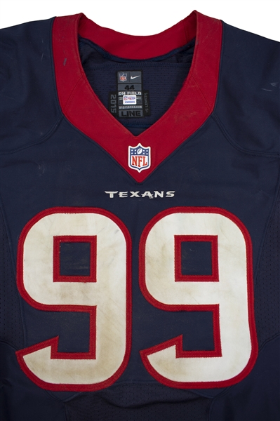 jj watt game used jersey