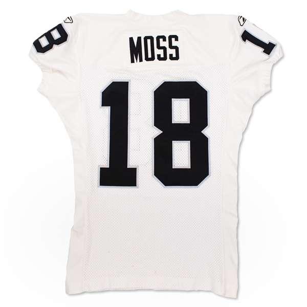 Randy Moss 2006 Oakland Raiders Game Used Road Jersey
