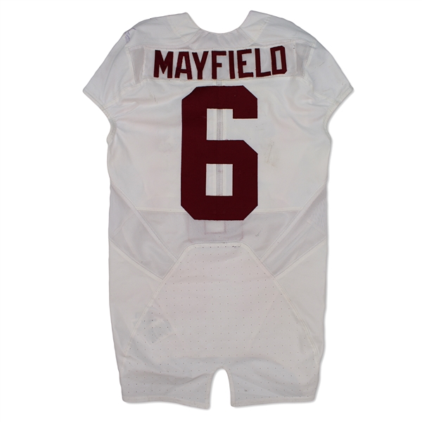 Baker Mayfield 2015 Oklahoma Sooners Game Used Road Jersey - Photo Matched to 4 Games! (Fanatics/OU COA)