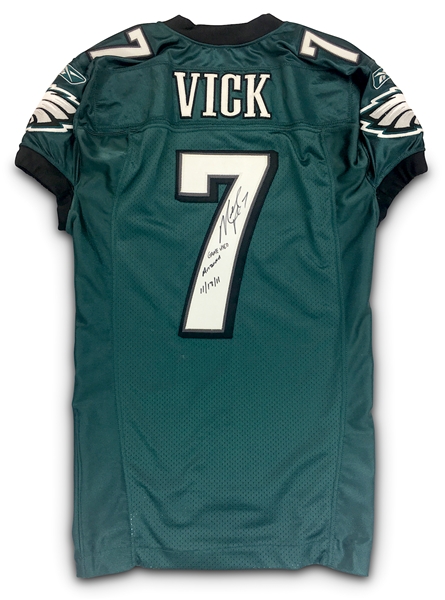 Michael Vick 11/13/11 Philadelphia Eagles Game Worn & Signed Jersey - Photo Matched