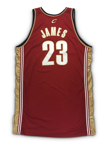 LeBron James 2006-07 Game Worn & Signed Cleveland Cavaliers Road Jersey - Excellent Wear, Beautiful Signature (UDA/RGU 10)