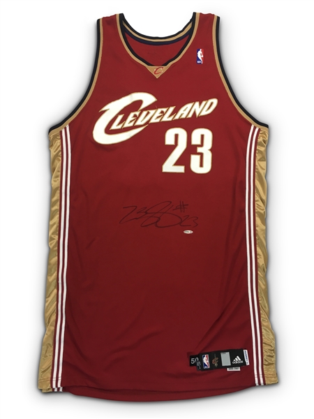 lebron james game worn jersey