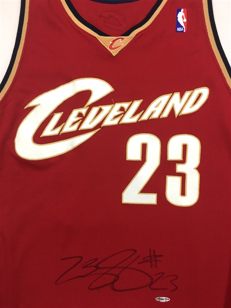 lebron james game worn jersey