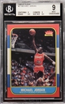 1986-87 Fleer Michael Jordan #57 Rookie Card - BGS 9 MINT