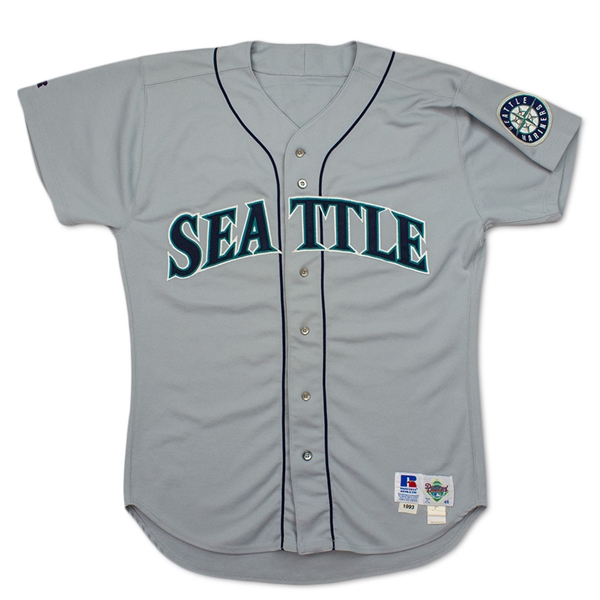 Ken Griffey Jr 1993 Game Used & Signed Seattle Mariners Road Jersey (Beckett/Griffey LOA)
