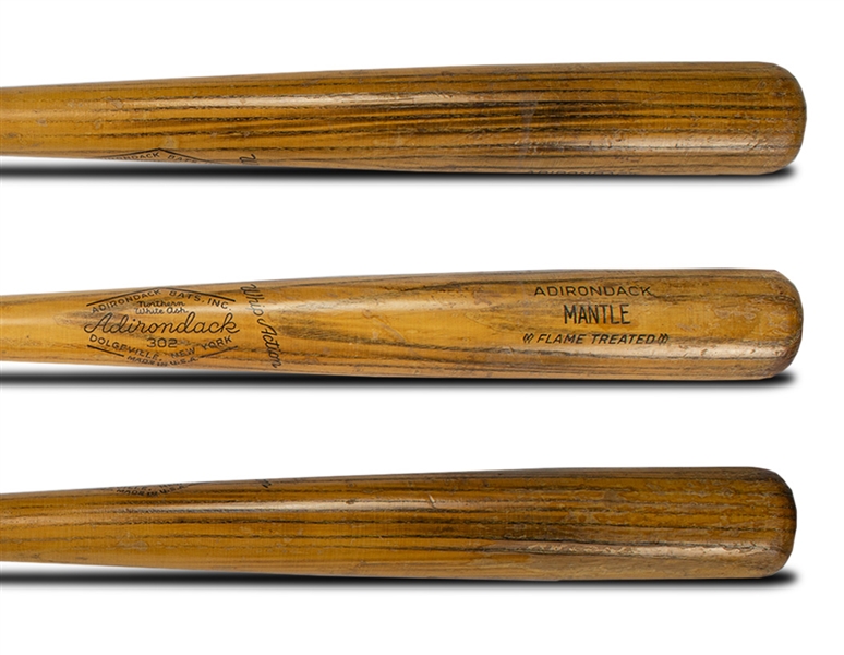 Mickey Mantle 1964-67 Game Used Bat - Adirondack 133A Model (PSA GU 7.5)