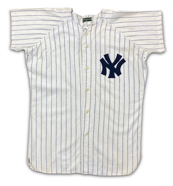 Mickey Mantle 1960 New York Yankees Pinstripe Home Salesman Sample Jersey