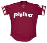 Mike Schmidt 1985-87 Philadelphia Phillies Batting Practice Used & Autographed Jersey