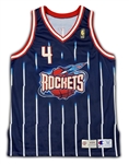 Charles Barkley 1996-97 Houston Rockets Game Worn Road Jersey - Outstanding Wear (RGU Grade 10)