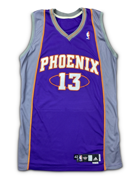 Steve Nash 2007-08 Phoenix Suns Team Issued Road Jersey - Name Change