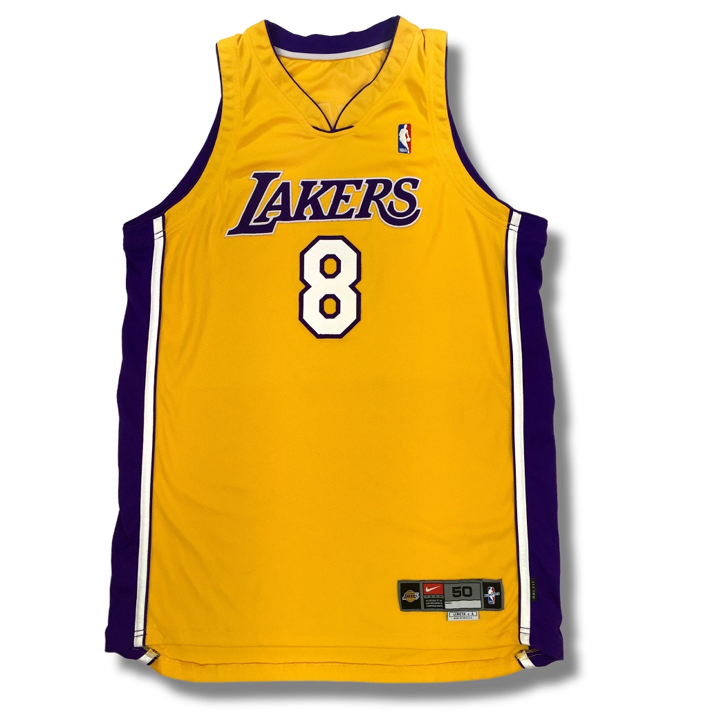 A game-worn and signed Kobe Bryant Los Angeles Lakers Jersey from