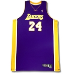 Kobe Bryant 2008-09 Game Worn Los Angeles Lakers Road Jersey (Championship Season, DC Sports LOA) 