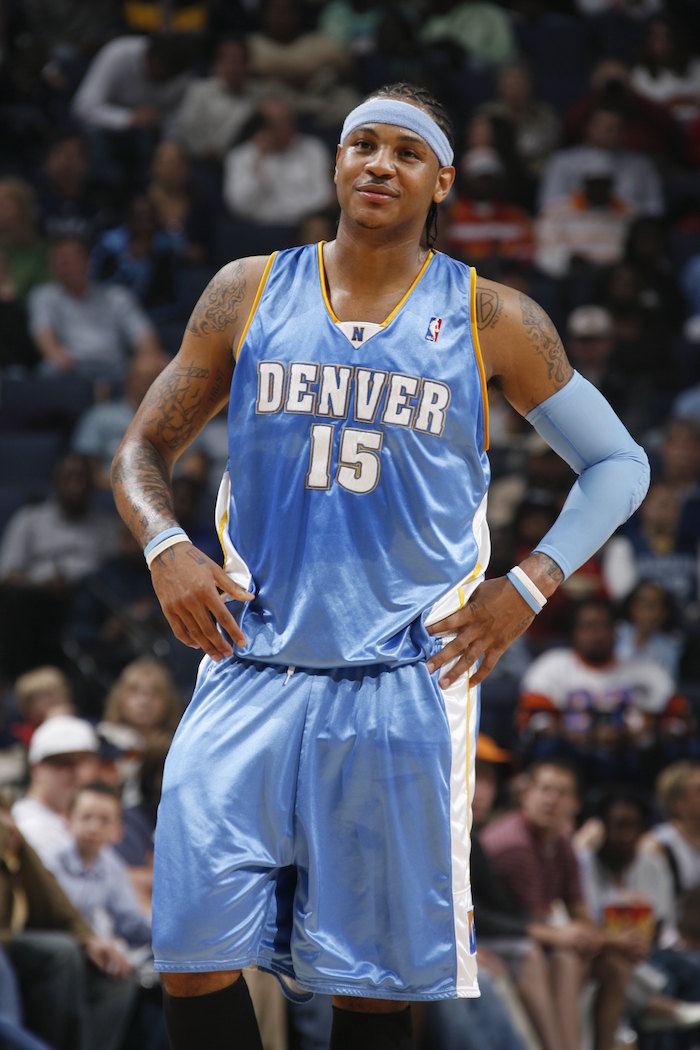 Denver Nuggets 15 Carmelo Anthony Blue Jersey