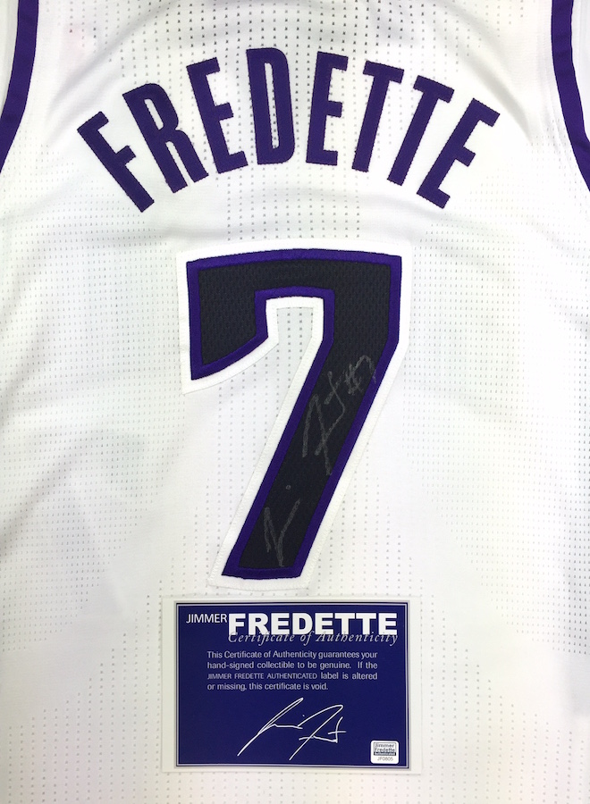 Jimmer Fredette Signed Adidas Rev-30 Sacramento Kings Authentic NBA Jersey  (JSA)