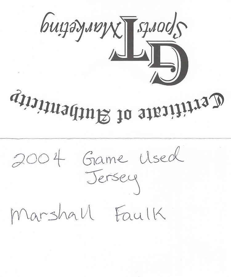 Lot Detail - Marshall Faulk 2004 St. Louis Rams Game Worn & Autographed  Jersey (2 Repairs, Faulk Holo, BP Heroes LOA)