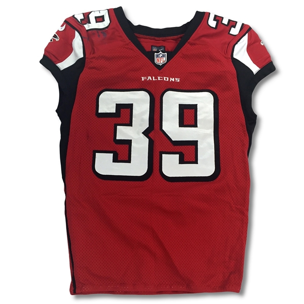 Steven Jackson 2014 Atlanta Falcons Game Worn Jersey - Multiple Game Use! (Photo Match, 6 Repairs! NFL COA)